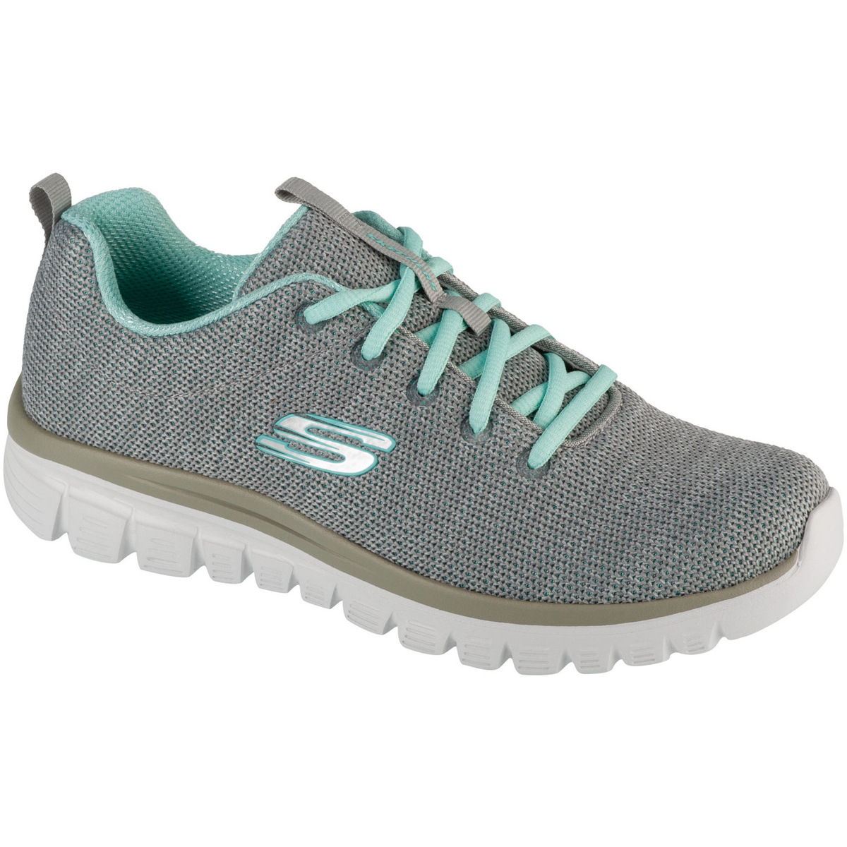 Schuhe Damen Sneaker Low Skechers Graceful - Twisted Fortune Grün
