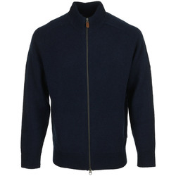 Kleidung Herren Strickjacken Barbour Talder Zip Through Knitted Jumper Blau