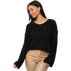 Kleidung Damen Pullover La Modeuse 72338_P169858 Schwarz