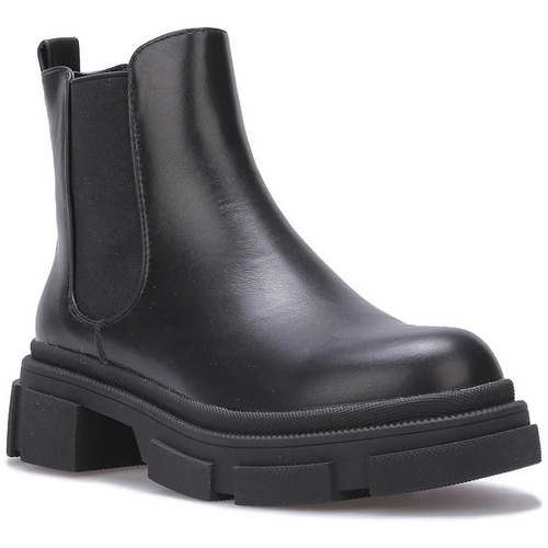 Schuhe Damen Low Boots La Modeuse 72960_P171952 Schwarz