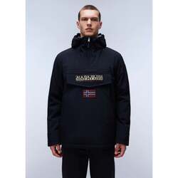 Kleidung Herren Daunenjacken Napapijri Winter Rainforest overhead jacket next  - black Schwarz