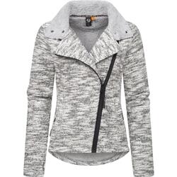 Kleidung Damen Jacken Ragwear Strickfleecejacke Saskie Melange Grau