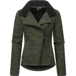 Kleidung Damen Jacken Ragwear Strickfleecejacke Saskie Melange Grün