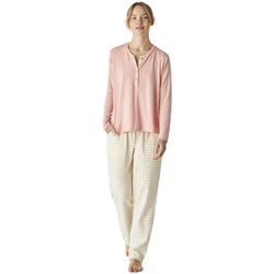 Kleidung Damen Pyjamas/ Nachthemden J&j Brothers JJBEP0501 Rosa