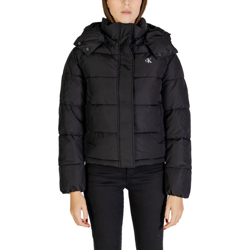 Kleidung Damen Daunenjacken Calvin Klein Jeans MATTE MONOLOGO ND J20J224119 Schwarz
