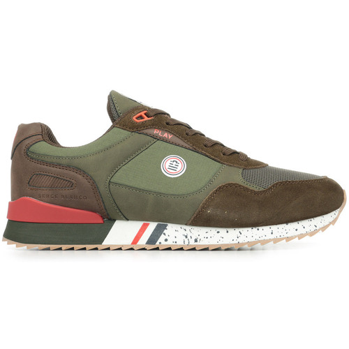 Schuhe Herren Sneaker Serge Blanco Chamonix Bicolore Braun