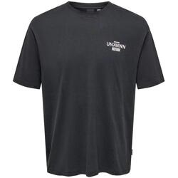 Kleidung Herren T-Shirts Only And Sons  Schwarz