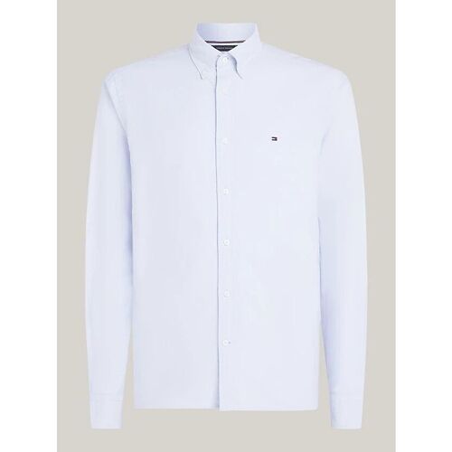 Kleidung Herren Langärmelige Hemden Tommy Hilfiger MW0MW35774 SOLID HERITAGE-C14 CLOUDY BLUE Blau