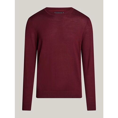 Kleidung Herren Pullover Tommy Hilfiger MW0MW36539 DC FINE GAUGE MERINO-VLP DEEP ROUGE 