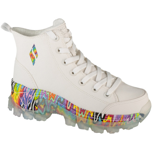 Schuhe Damen Sneaker Low Skechers Jen Stark: Hi-Ryze - See-Thru Drip Weiss