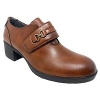 Schuhe Damen Multisportschuhe Hispaflex 2405 Leder Damenschuh Braun