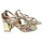 Schuhe Damen Multisportschuhe Bienve Mrs.  Zeremonie tf3205 Gold Silbern