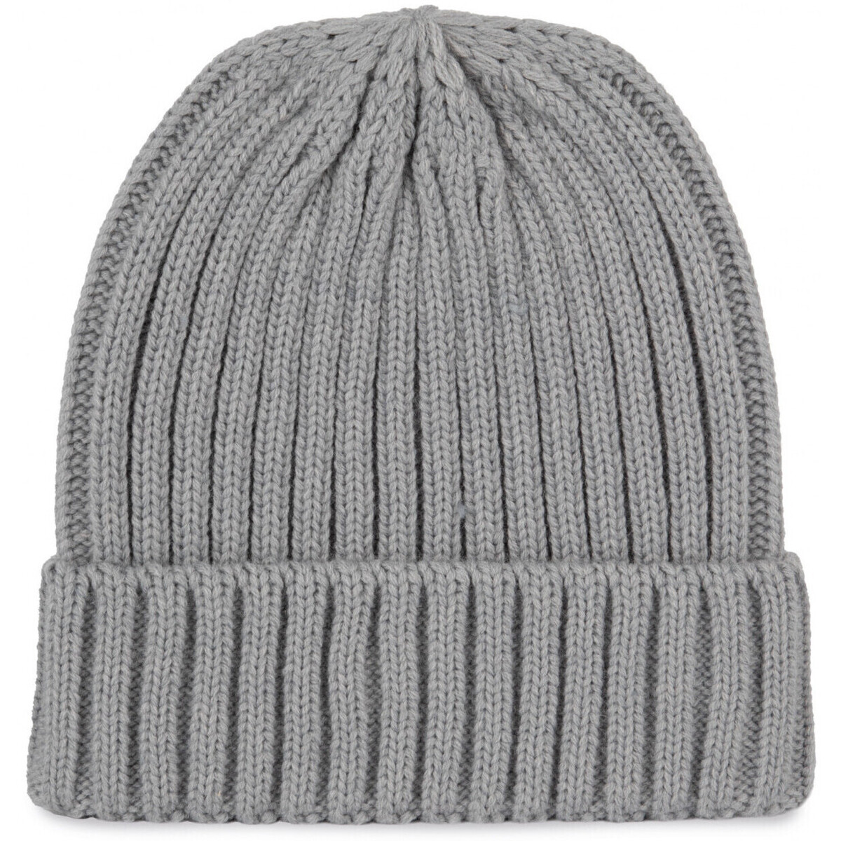 Accessoires Jungen Mütze K-Up Bonnet à double côte et revers Grau