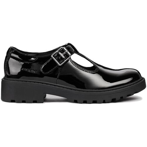 Schuhe Damen Derby-Schuhe Geox Derbie femme  Casey Schwarz