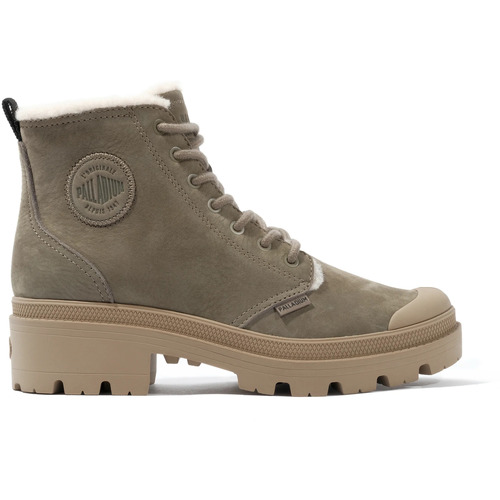 Schuhe Damen Sneaker Palladium Baskets femme  Pallabase Nbk Zip WL Grün