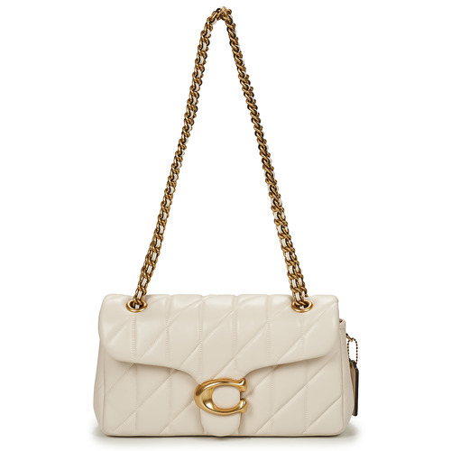 Taschen Damen Schultertaschen Coach QUILTED TABBY 26 Elfenbein