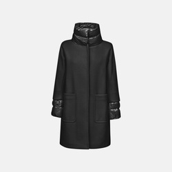 Kleidung Damen Mäntel Geox W DIAMANTA Schwarz