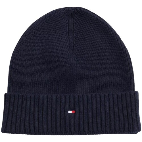Accessoires Herren Schal Tommy Hilfiger LAG PIMA COTTON BEANIE & SCARF AM0AM12937 Blau