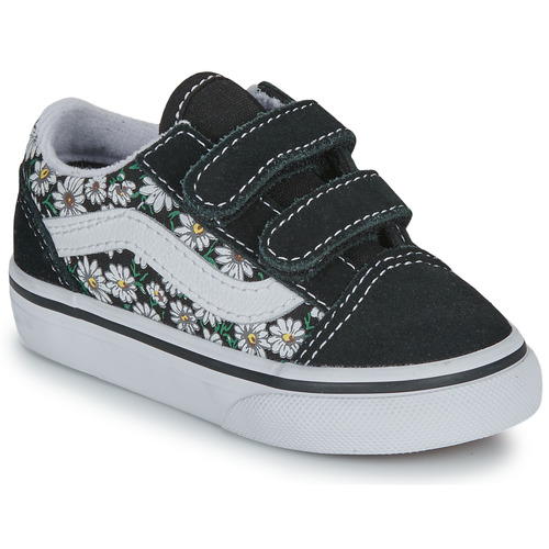 Schuhe Mädchen Sneaker Low Vans Old Skool V Schwarz / Weiss