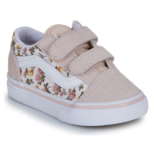 Schuhe Mädchen Sneaker Low Vans Old Skool V Rosa / Weiss