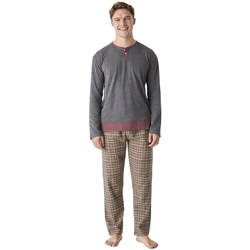 Kleidung Herren Pyjamas/ Nachthemden J&j Brothers JJBEP5902 Grau