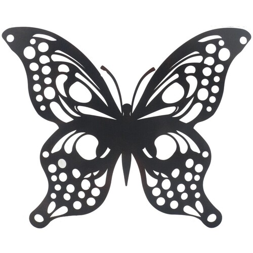 Home Statuetten und Figuren Signes Grimalt Schmetterling-Wandornament Schwarz