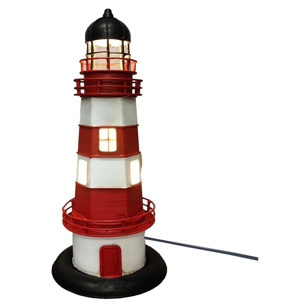 Home Tischlampen Signes Grimalt Leuchtturmlampe Rot