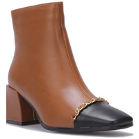 Schuhe Damen Low Boots La Modeuse 73009_P172163 Braun
