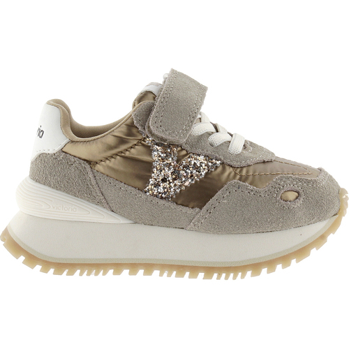 Schuhe Mädchen Sneaker Low Victoria Turnschuhe  Viento Kids Metallic 1157105 Braun