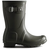 Schuhe Damen Gummistiefel Hunter GUMBOOTS   Original Short Grün