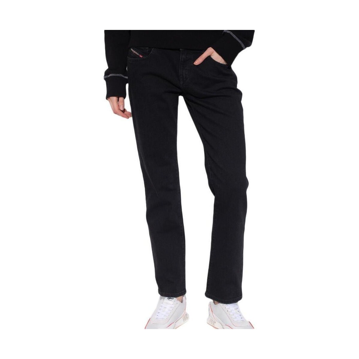 Kleidung Damen Straight Leg Jeans Diesel A03610-Z9C25 Schwarz