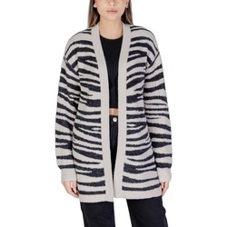 Kleidung Damen Strickjacken Jacqueline De Yong Jdylorraine Animal L/S Long Knt 15328366 Grau