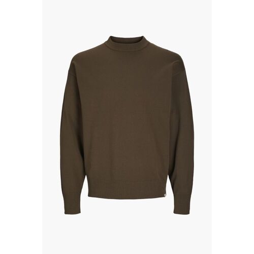 Kleidung Herren Pullover Jack & Jones 12251556 COLLECTIVE-SLATE BLACK Braun