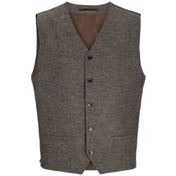 Kleidung Herren Jacken Jack & Jones 12262201 WINTER TWILL WAISTCOAT-SLATE 