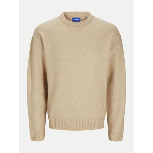 Kleidung Herren Pullover Jack & Jones 12215468 ROLLIE-HUMUS Beige