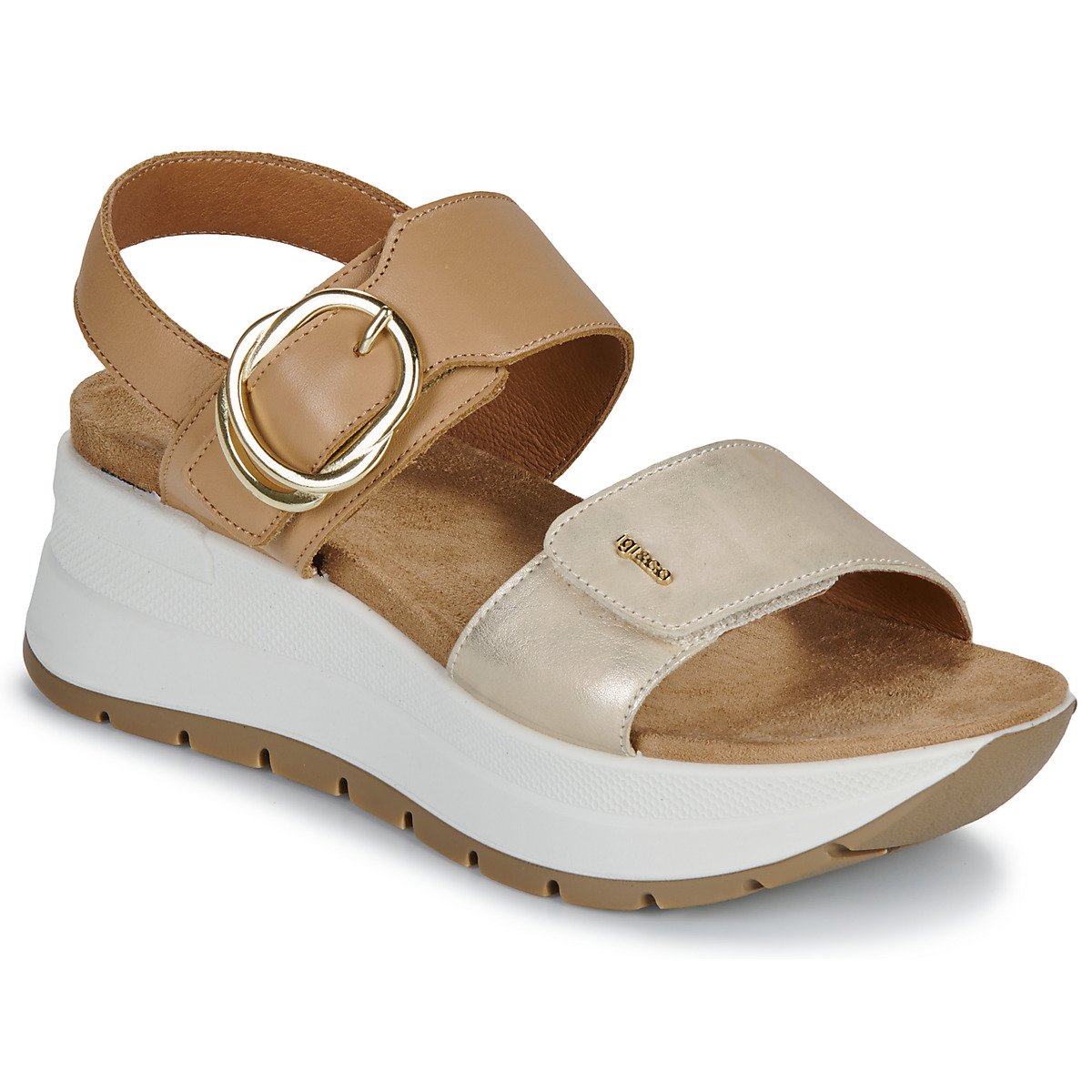 Schuhe Damen Sandalen / Sandaletten IgI&CO D.SIRENA Cognac / Gold