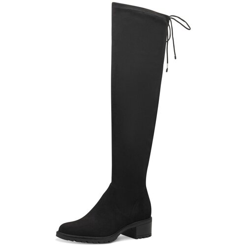 Schuhe Damen Stiefel Tamaris Stiefel 1-25546-43 001 black Textil 1-25546-43 001 Schwarz