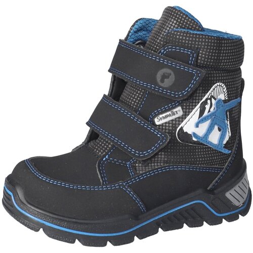 Schuhe Jungen Stiefel Ricosta Klettstiefel FLEX 50 5301102/090 Schwarz