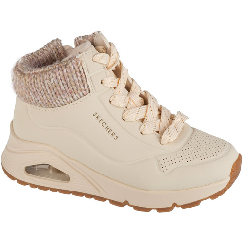 Schuhe Mädchen Boots Skechers Uno Gen1 - Darling Daze Beige