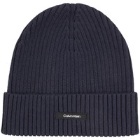 Accessoires Herren Mütze Calvin Klein Jeans CLASSIC COTTON RIB BEANIE K50K512362 Blau