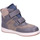 Schuhe Jungen Stiefel Bisgaard Klettstiefel 64802.224-1500 MATTY TEX plum Grau