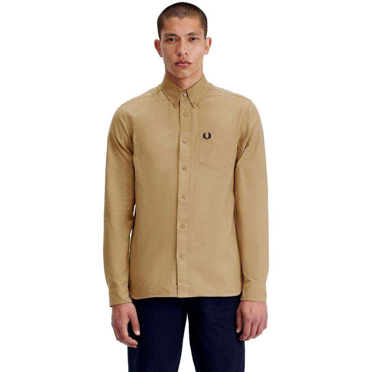 Kleidung Herren Langarmshirts Fred Perry  Braun