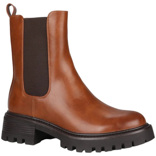 Schuhe Damen Low Boots La Modeuse 73094_P172369 Braun