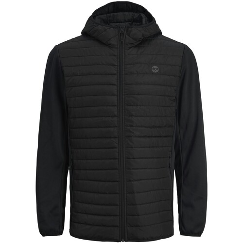 Kleidung Herren Parkas Jack & Jones Multi Quilted Jacket Schwarz
