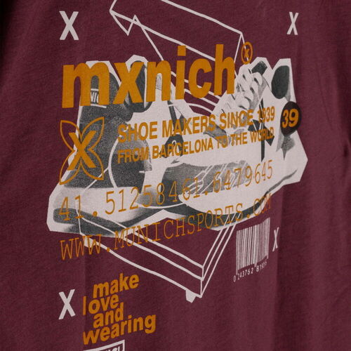 Munich Oversize tshirt versus 2507304 Burdeos Bordeaux