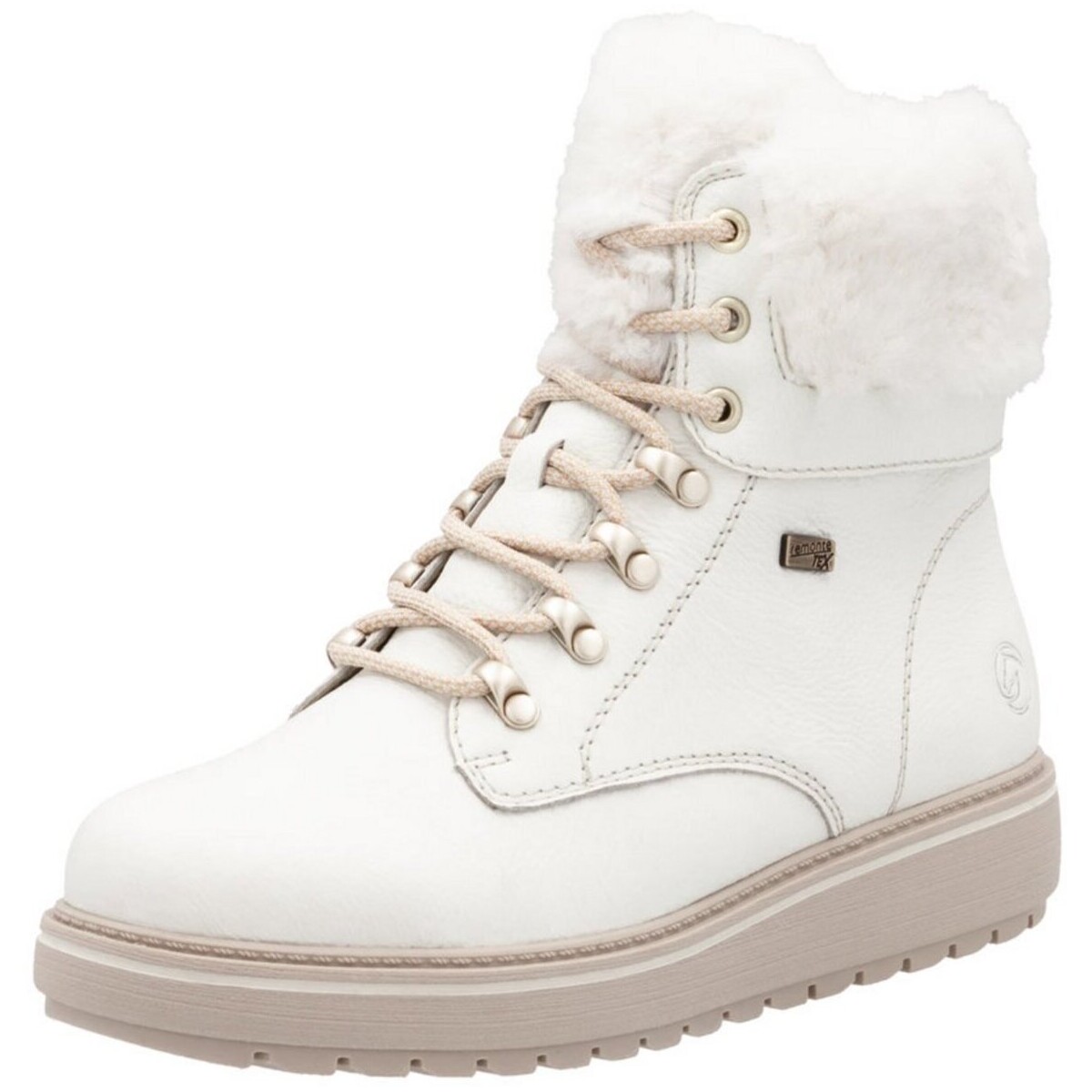 Schuhe Damen Stiefel Remonte Stiefeletten D0U70-80 Weiss