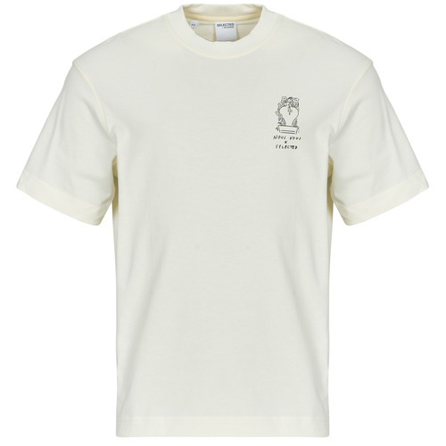 Kleidung Herren T-Shirts Selected SLHRELAXNIC Beige