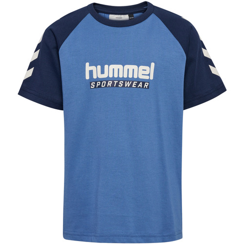 Kleidung Kinder T-Shirts hummel T-shirt enfant  Logo Blau