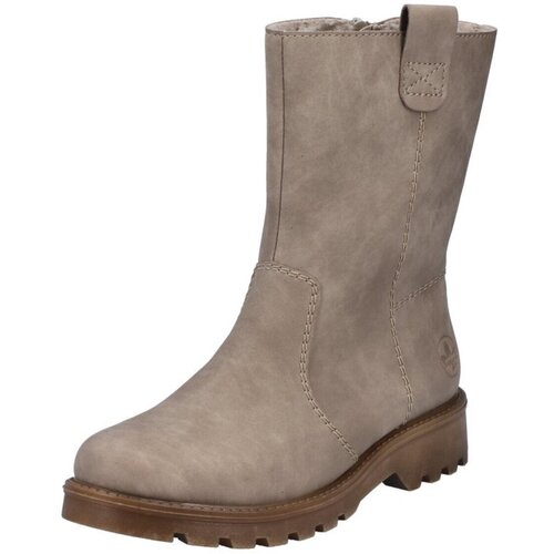 Schuhe Damen Stiefel Rieker Stiefeletten congo 73290-65 Beige