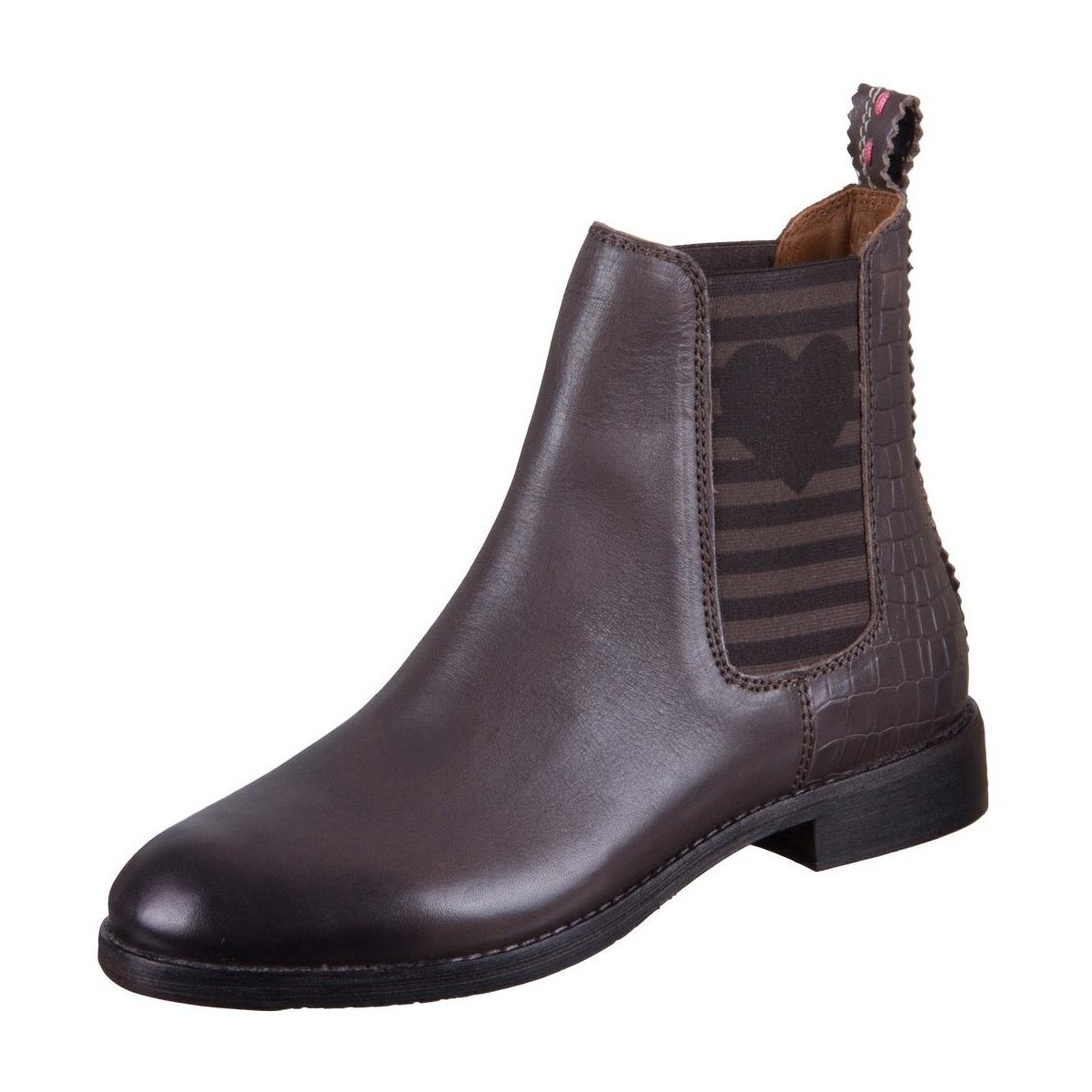 Schuhe Damen Stiefel Crick It Stiefeletten Astor Houston 02056523 Leder Houston 02056523 Grau